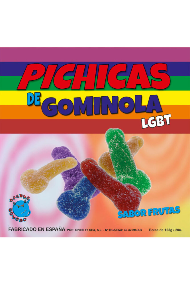 PRIDE - FRUTTI DEL PENE GOMMOSI CON ZUCCHERO LGBT