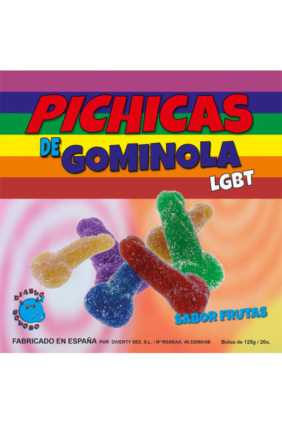 PRIDE - FRUTTI DEL PENE GOMMOSI CON ZUCCHERO LGBT