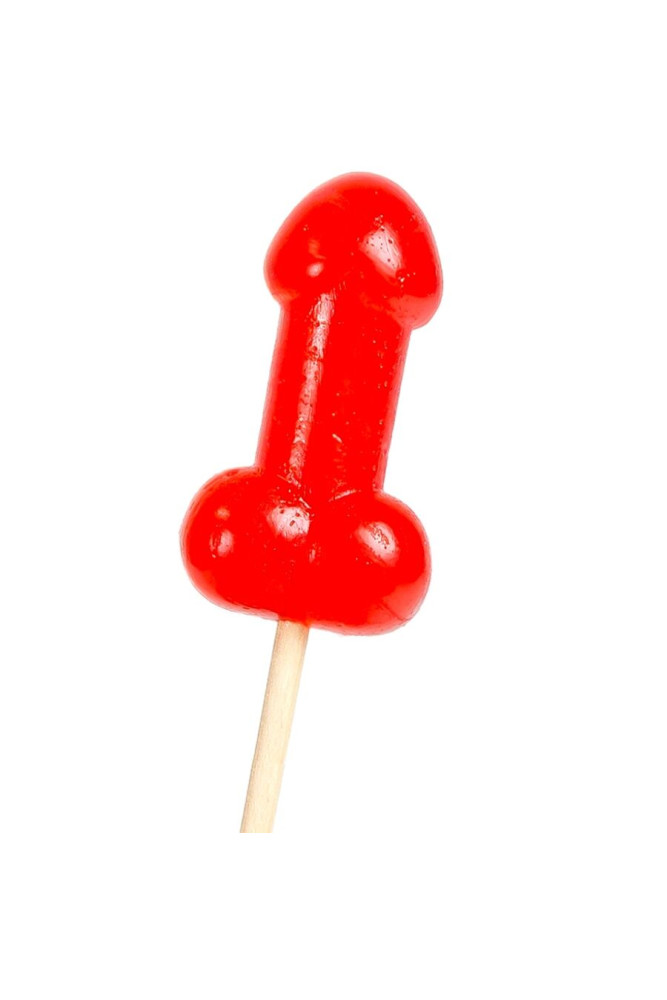 SECRETPLAY - LECCA-LECCA A FORMA DI PENE DI CARAMELLA ALLA CILIEGIA CON EFFETTO CALORE PICCANTE