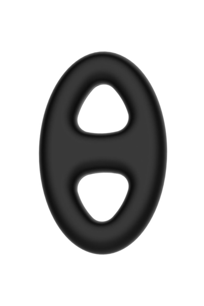 CRAZY BULL - ANELLO DOPPIO OVALE IN SILICONE