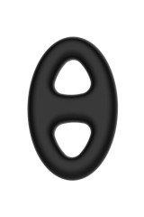 CRAZY BULL - ANELLO DOPPIO OVALE IN SILICONE