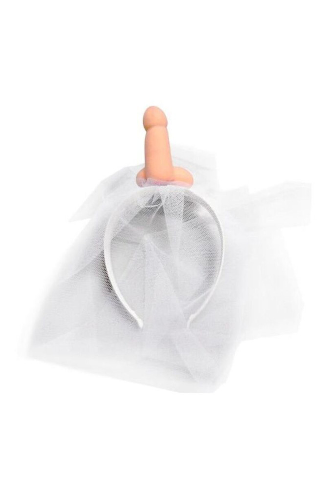 DIABLO PICANTE - VELO DA SPOSA BIANCO CON PENE