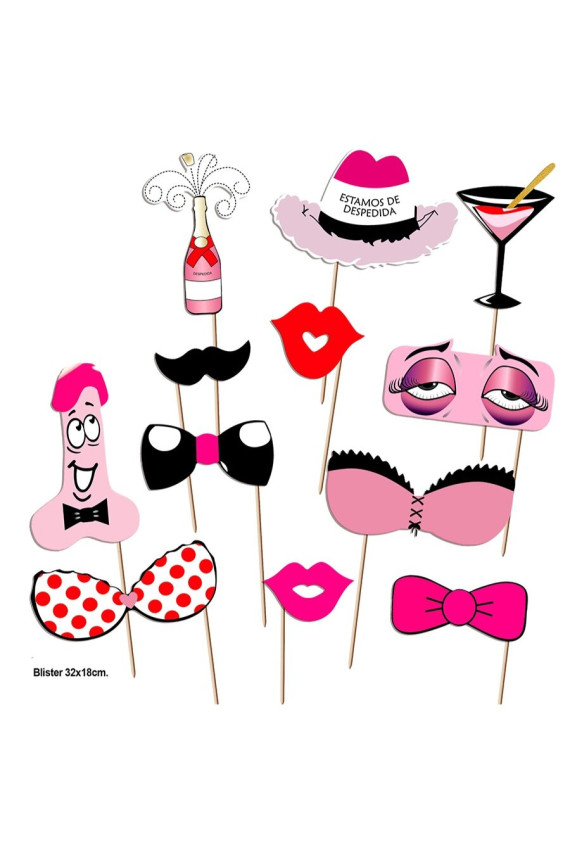 DIABLO PICANTE - SET FESTA PHOTOCALL MODELLO 1 - 12 UNITÀ