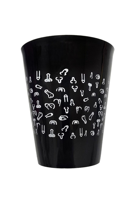 DIABLO PICANTE - TAZZA NERA 500 ML CON PENI BIANCHI