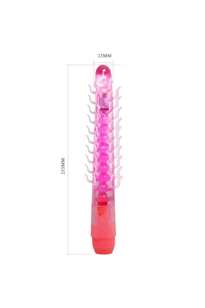 BAILE - DILDO VIBRANTE FLESSIBILE SENSUAL SPINE FLEXI VIBE LILLA 23.5 CM