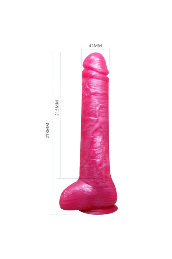 BAILE - DONG DILDO ROSA REALISTICO CON VENTOSA