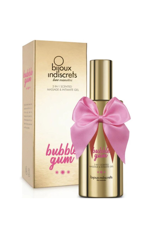 BIJOUX - BUBBLE GUM 2·IN·1 GEL PROFUMATO PER MASSAGGIO E INTIMO 100 ML