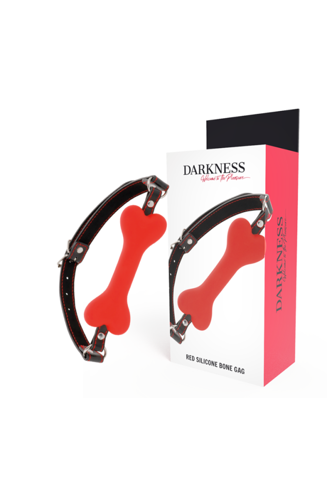 DARKNESS - BAVAGLINO IN SILICONE RED BONE