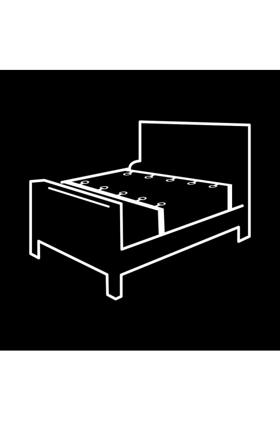 FETISH SUBMISSIVE - SET DI CRAVATTE DA LETTO CON FODERA IN NOPRENE