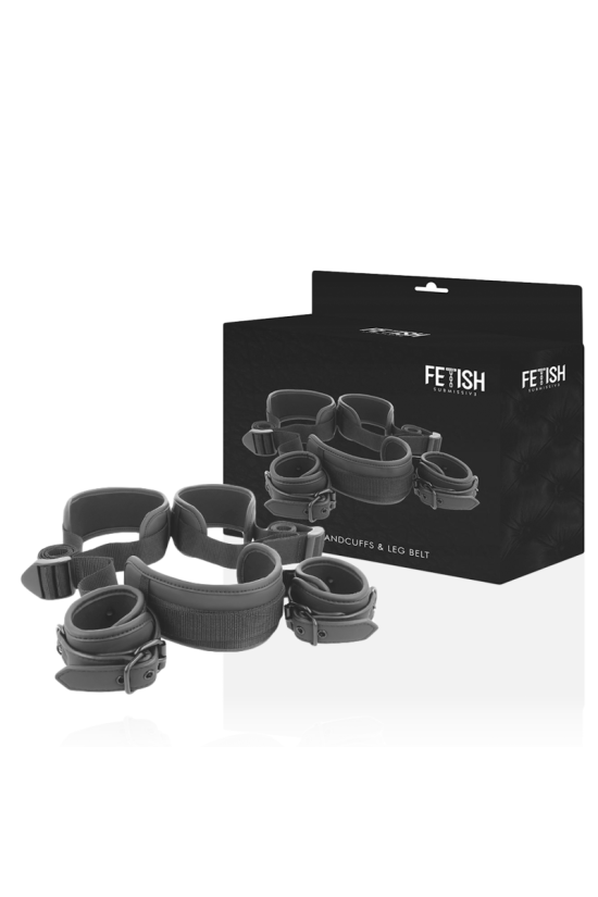 FETISH SUBMISSIVE - POSIZIONE A GAMBE APERTE CON MANETTE FODERA IN NOPRENE