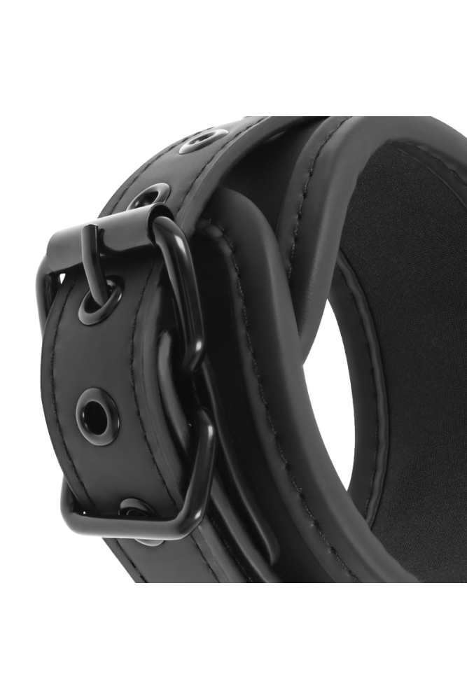 FETISH SUBMISSIVE - POLSINI ALLA CAVIGLIA IN PELLE VEGANA CON FODERA IN NOPRENE