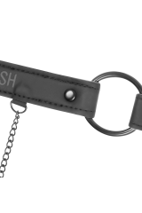 FETISH SUBMISSIVE - ANELLO GAG CON MORSETTI PER CAPEZZOLI