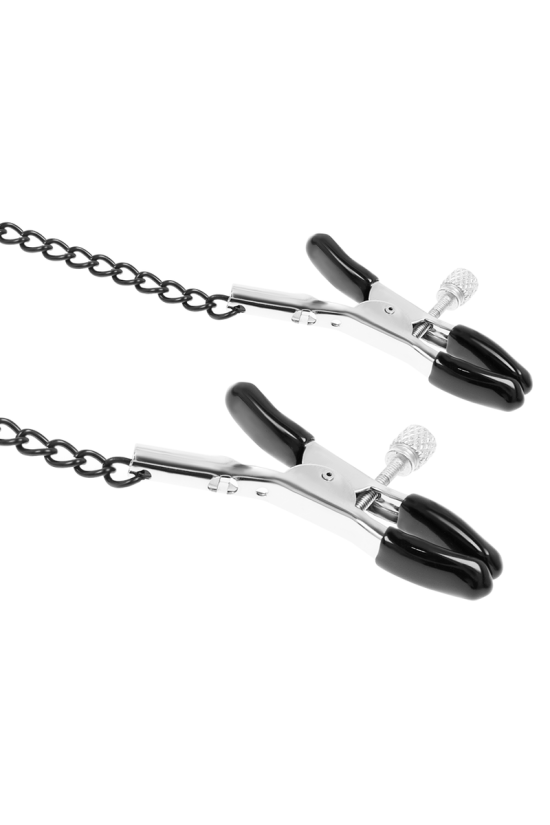 FETISH SUBMISSIVE - ANELLO GAG CON MORSETTI PER CAPEZZOLI