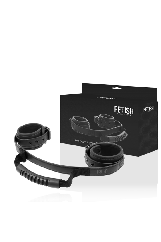 FETISH SUBMISSIVE - MANETTE CON FODERA IN NOPRENE E MANIGLIA