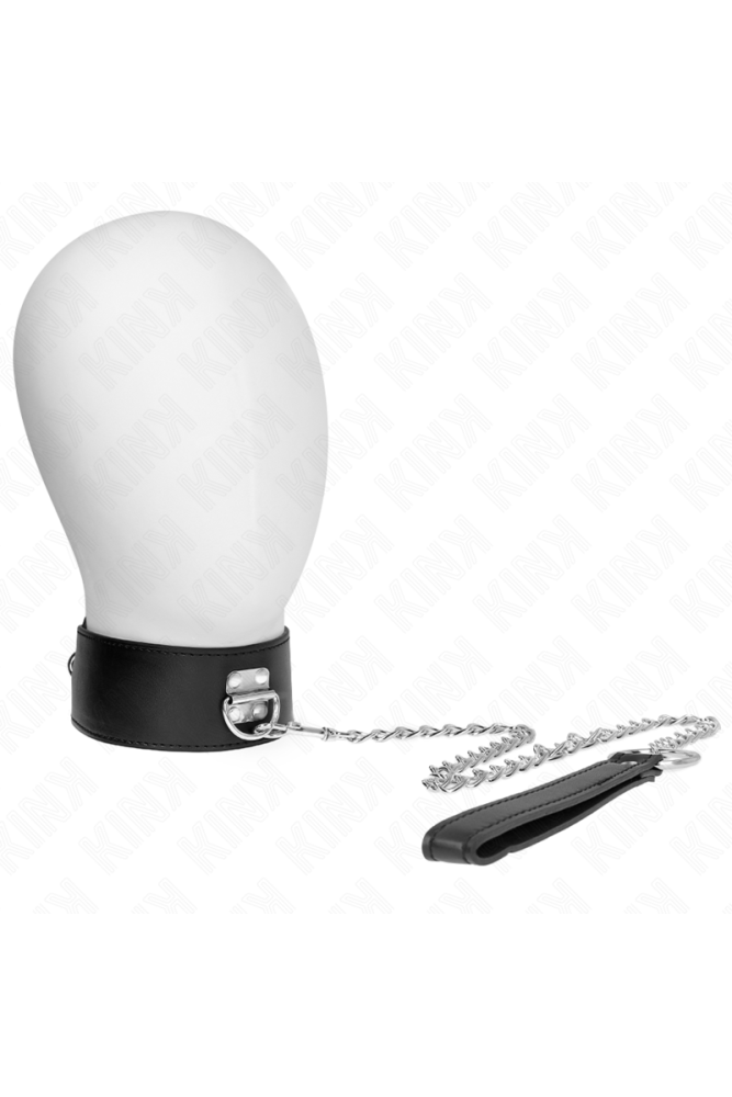 KINK - COLLANA CON CINTURA 65 CM CON CINTURINO LARGO NERO REGOLABILE 33