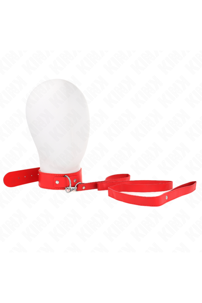 KINK - COLLANA CON CINTURA 116 CM ROJO CINTURINO REGOLABILE 32-50 CM X 8 CM