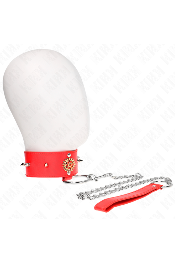 KINK - COLLANA DI DIAMANTI ROSSI CON CINTURA 65 CM REGOLABILE 35-51 CM X 7 CM