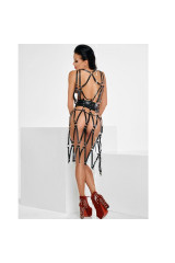 ME-SEDUCE - SCARLETT VESTITO LUNGO CINGHIE S/M