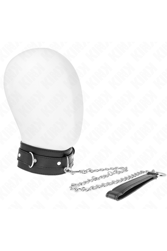 KINK - COLLARE CON CINTURA 65 CM CON CINTURINO NERO 54 X 4