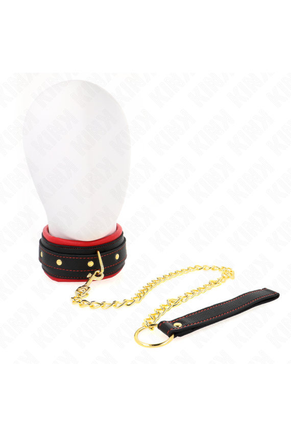 KINK - COLLARE CON GUINZAGLIO IN TESSUTO TINTO REGOLABILE 33-48 CM X 5