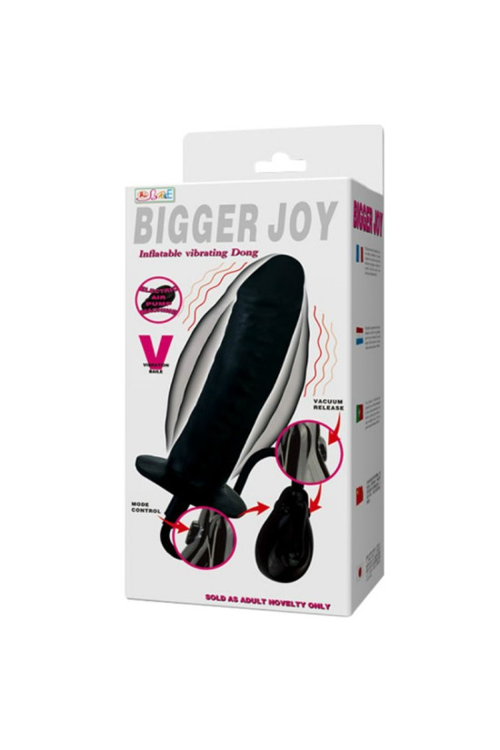 BAILE - DILDO GONFIABILE BIGGER JOY CON VIBRAZIONE 16 CM