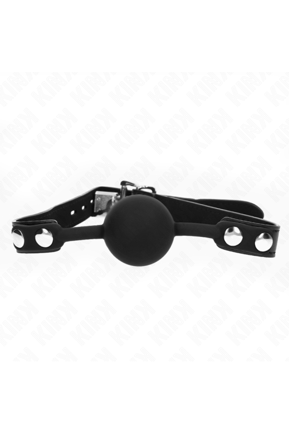 KINK - MODELLO 1 PALLA IN SILICONE 4 CM GAG CON SERRATURA 60 x 2 CM