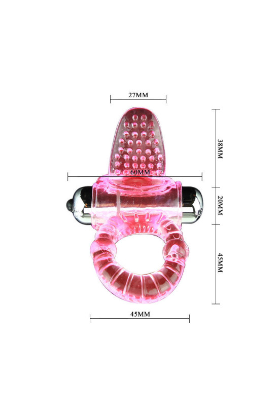 BAILE - ANELLO DOLCE ABS 10 RITMI ANELLO VIBRATORE PENE ROSA