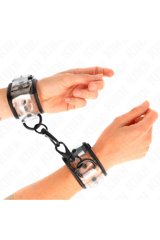 KINK - POLSINI DA POLSO TRASPARENTI REGOLABILI 18-30 CM X 5