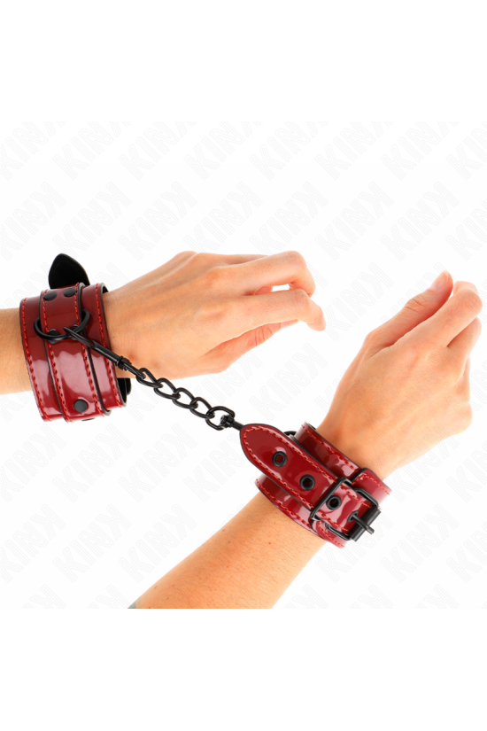 KINK - POLSINI DA POLSO ROSSO SCURO 23 X 5 CM