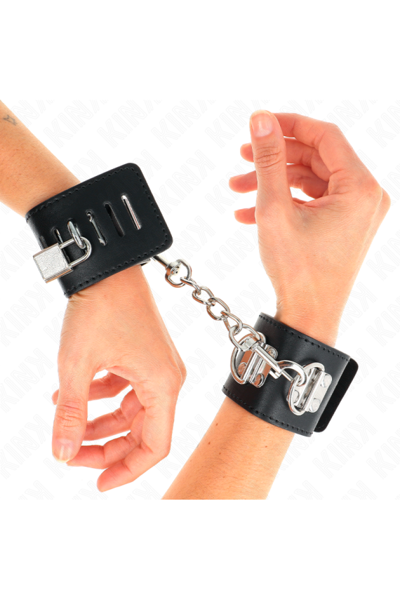 KINK - RESISTENZA DA POLSO MULTIPOSIZIONE CON CHIUSURA A LUCCHETTO NERA REGOLABILE 16-23 CM X 5