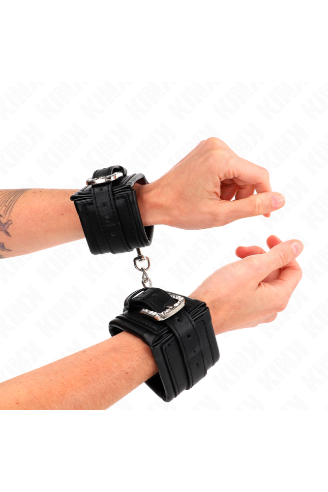 KINK - POGGIPOLSO CON FIBBIA STRASS NERO REGOLABILE 25-32 CM X 5