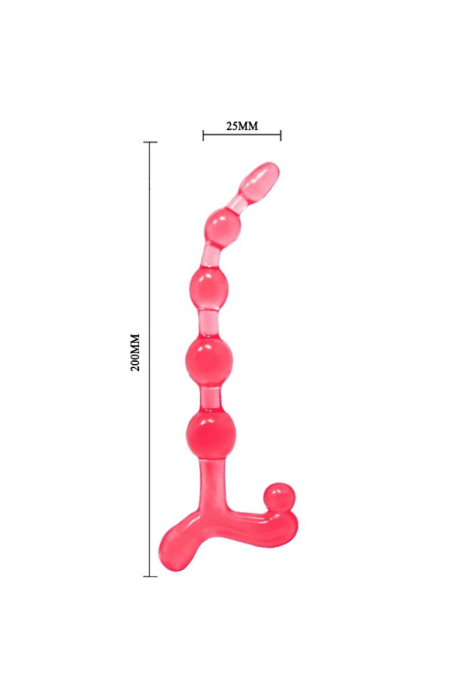 BAILE - SFERE ANAL ROSSE FLESSIBILI TWIST