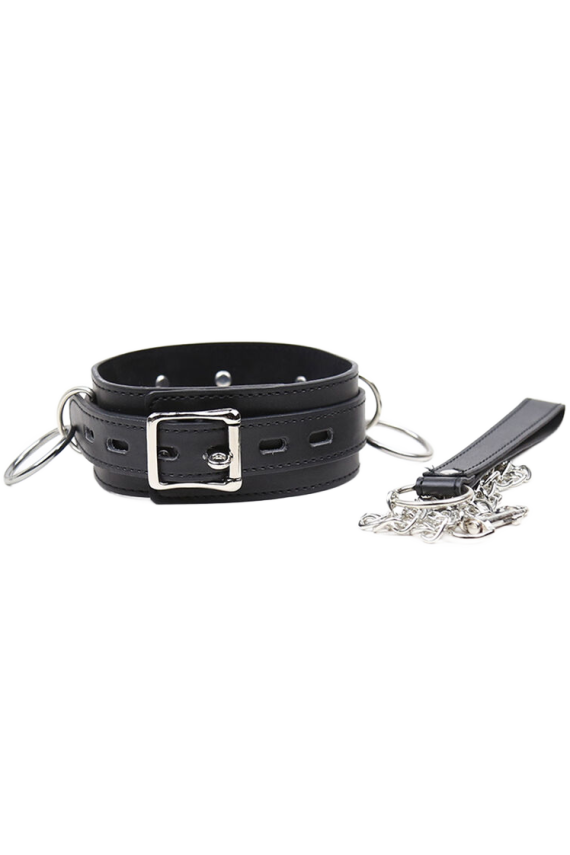 OHMAMA FETISH - COLLANA DI SOTTOMISSIONE CON 3 ANELLI