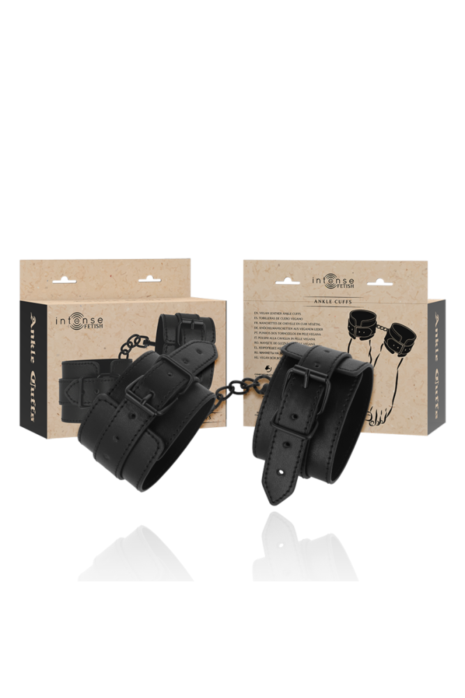 INTENSE - FETISH POLSINI ALLA CAVIGLIA IN PELLE VEGANA