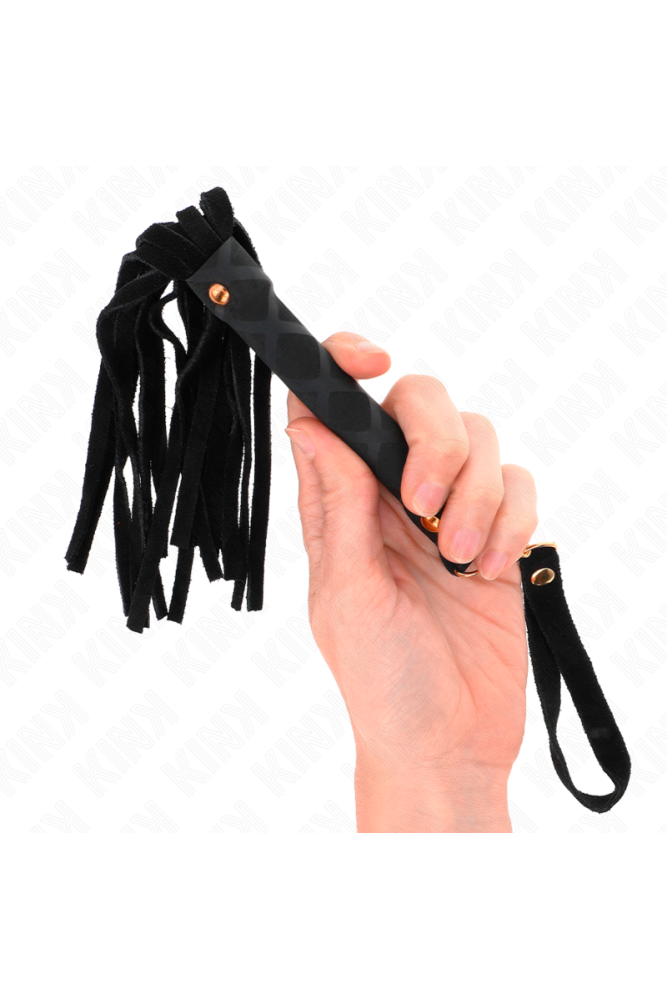 KINK - MINI FRUSTA IN CAMOSCIO NERO 30 CM