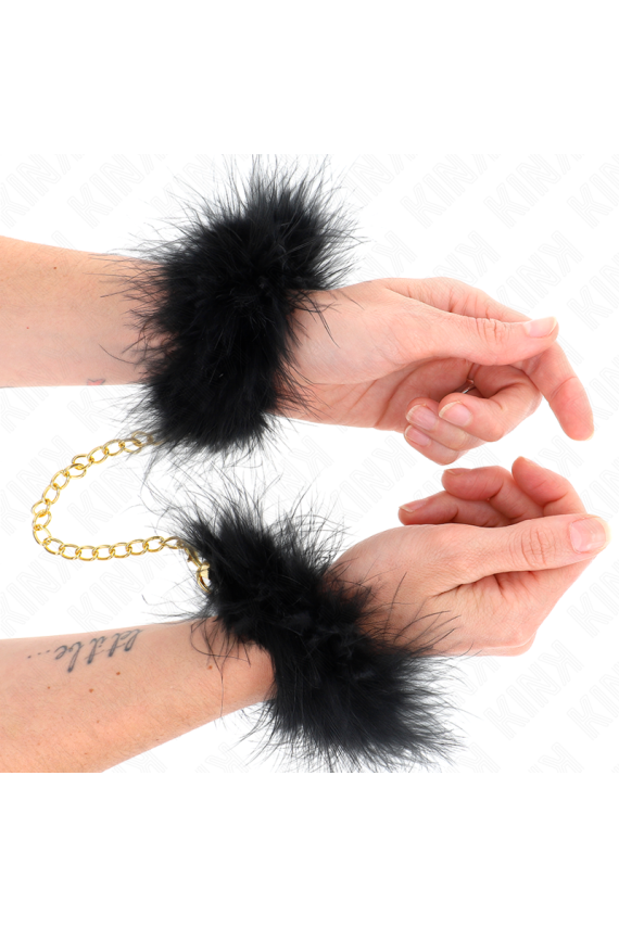 KINK - POLSINI IN PIUMA CON CATENA IN ORO MODELLO 0