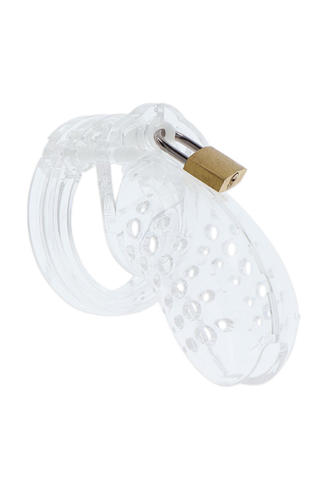 HIDDEN DESIRE - EXTREME GABBIA PER CAZZO CASTITÀ ACRILICO REGOLABILE TRASPARENTE