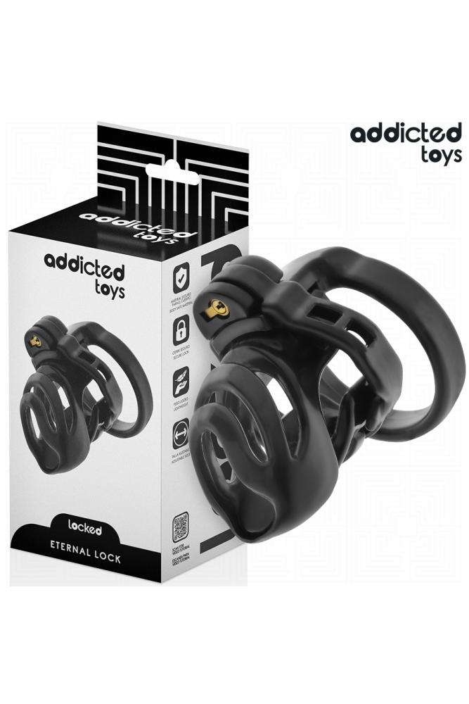 ADDICTED TOYS LOCKED - GABBIA PER PENE CON BLOCCAGGIO ETERNO 9 CM