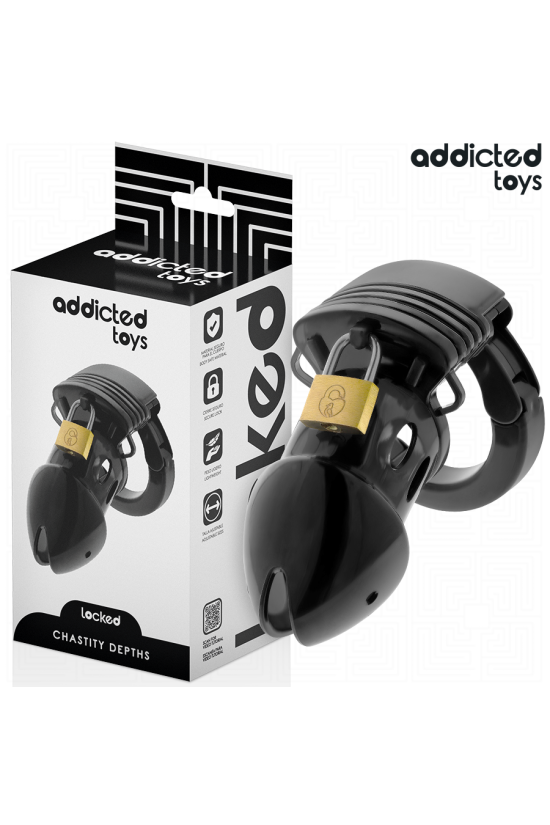 ADDICTED TOYS BLOCCATO - GABBIA PER PENE PROFONDA DI CASTITÀ 7