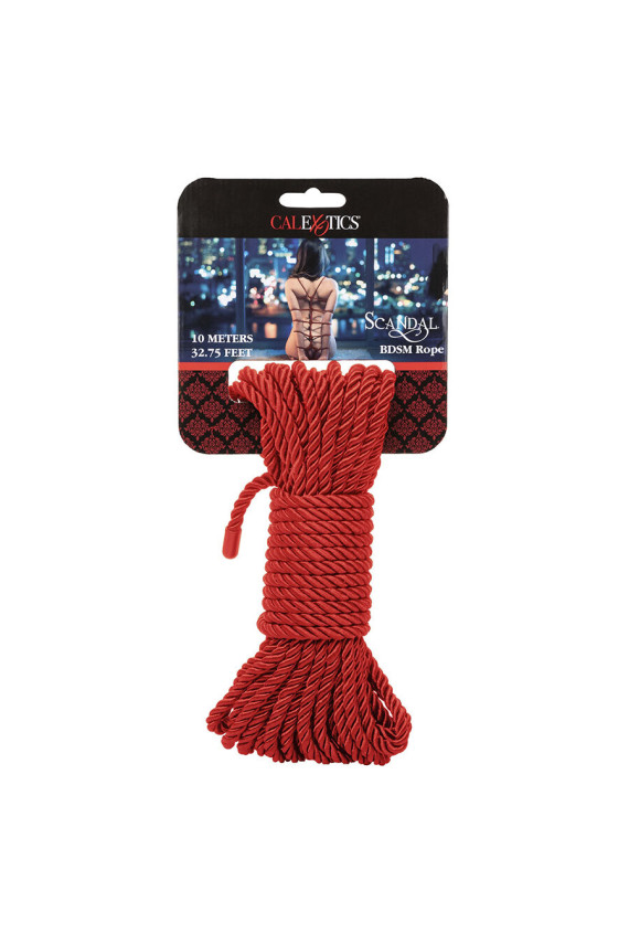 CALEXOTICS - SCANDAL CORDA ROSSA BDSM 10 M