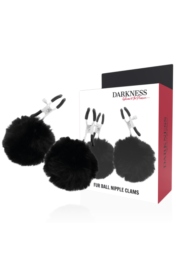 DARKNESS - MORSETTI PER CAPEZZOLI CON POM POM 1