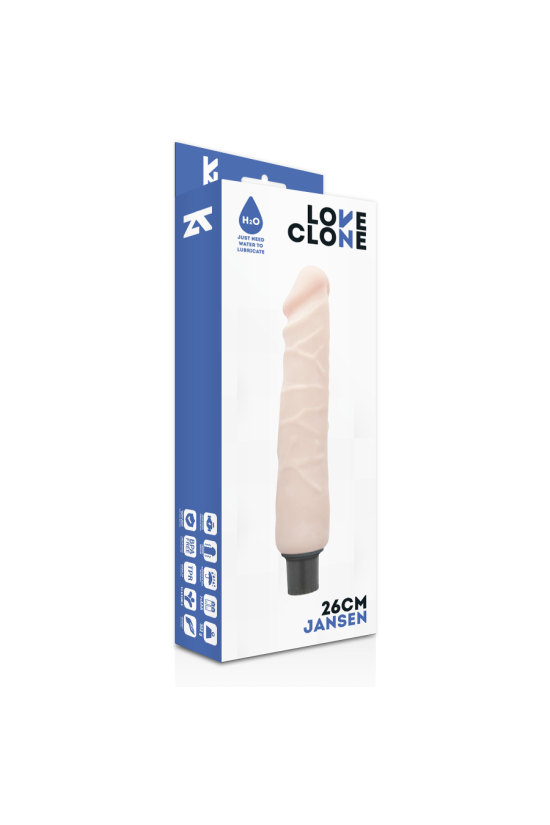 LOVECLONE - VIBRATORE AUTOLUBRIFICANTE JANSEN 26 CM -O- 4.2 CM