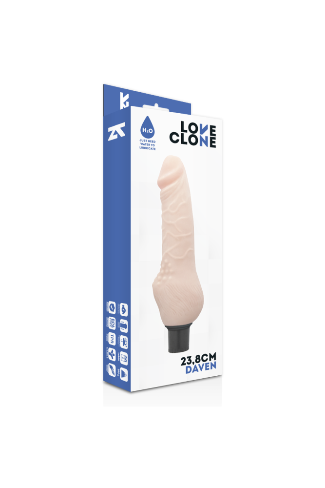 LOVECLONE - DAVEN AUTOLUBRIFICAZIONE REALISTICA 23.8 CM -O- 3.8 CM