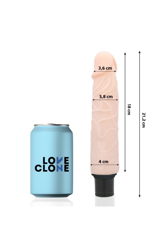 LOVECLONE - VIBRATORE AUTOLUBRIFICANTE FINN 21.2 CM -O- 3.8 CM