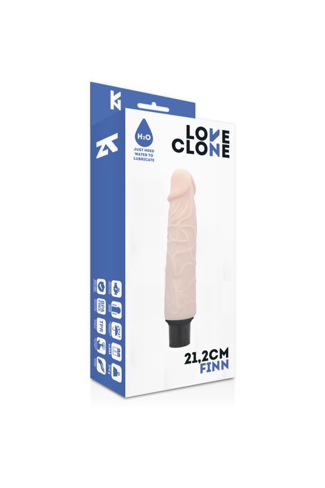LOVECLONE - VIBRATORE AUTOLUBRIFICANTE FINN 21.2 CM -O- 3.8 CM