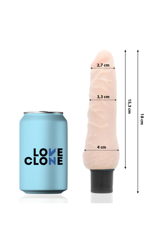 LOVECLONE - VIBRATORE AUTOLUBRIFICANTE SVEN 18.5 CM -O- 3.3 CM