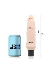 LOVECLONE - IVAR VIBRATORE AUTOLUBRIFICANTE 20 CM -O- 3.7 CM