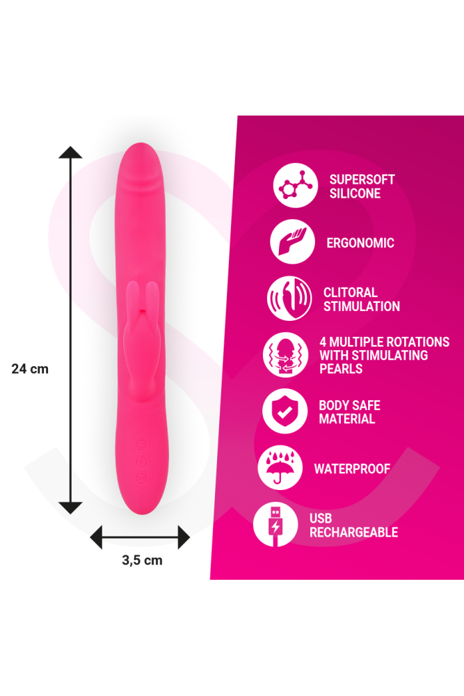 MORESSA - VIBRATORE SOMER PREMIUM A ROTAZIONE MULTIPLA