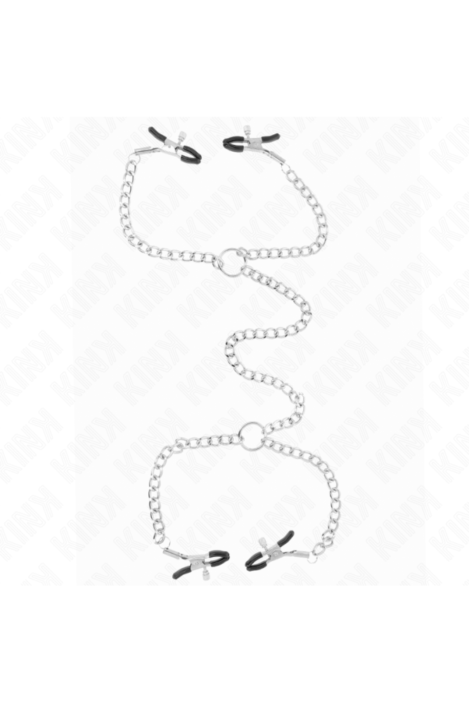 KINK - MORSETTI PER CAPEZZOLI A 4 CATENE 32 CM CON CATENE 14 CM