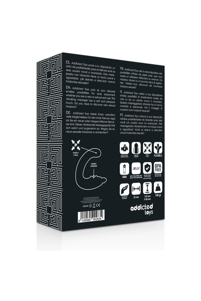 ADDICTED TOYS - MASSAGGIATORE ANALE NERO